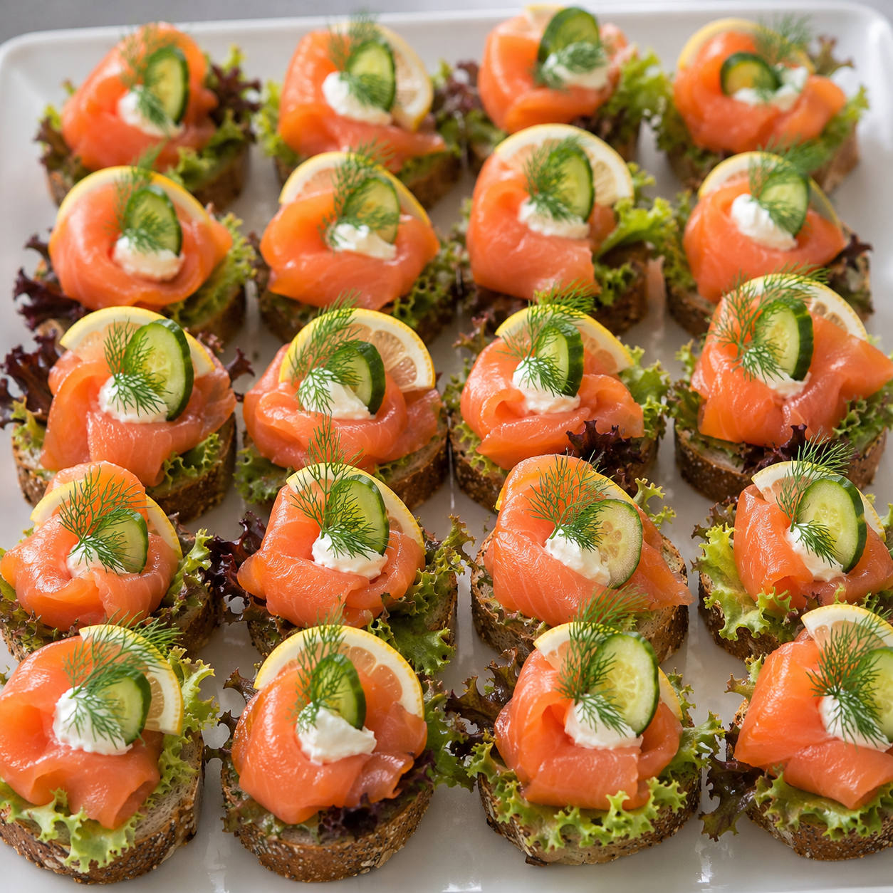 Canapés, Graved Lachs