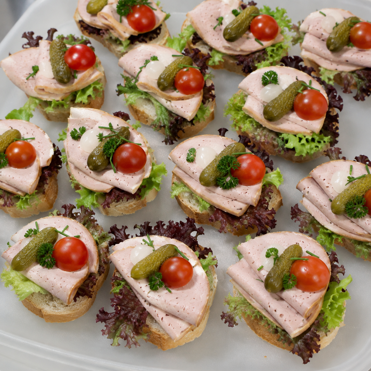 Canapés, Fränkische Stadtwurst