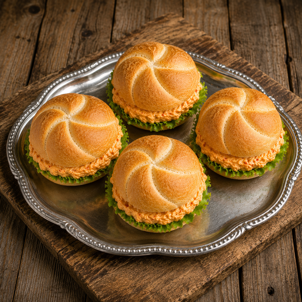 Ganze belegte Brötchen, Obazda