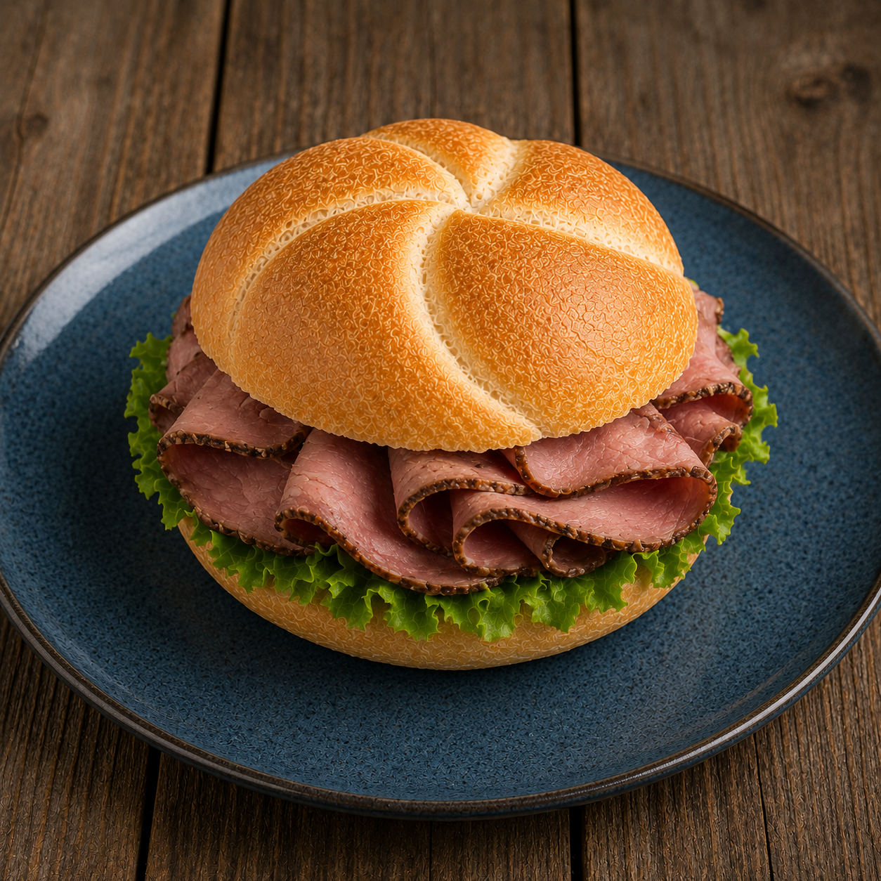 Ganze belegte Brötchen, Roastbeef