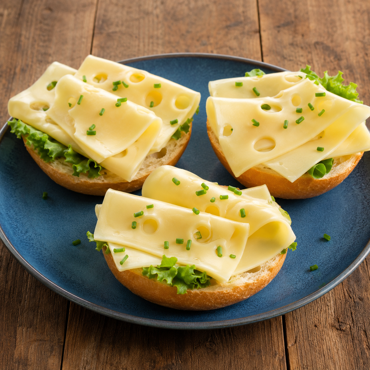 Halbe belegte Brötchen, Emmentaler II