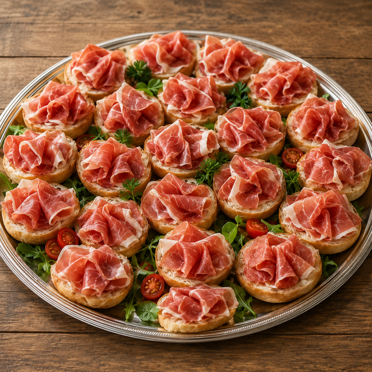 Halbe belegte Brötchen, Parma-Schinken