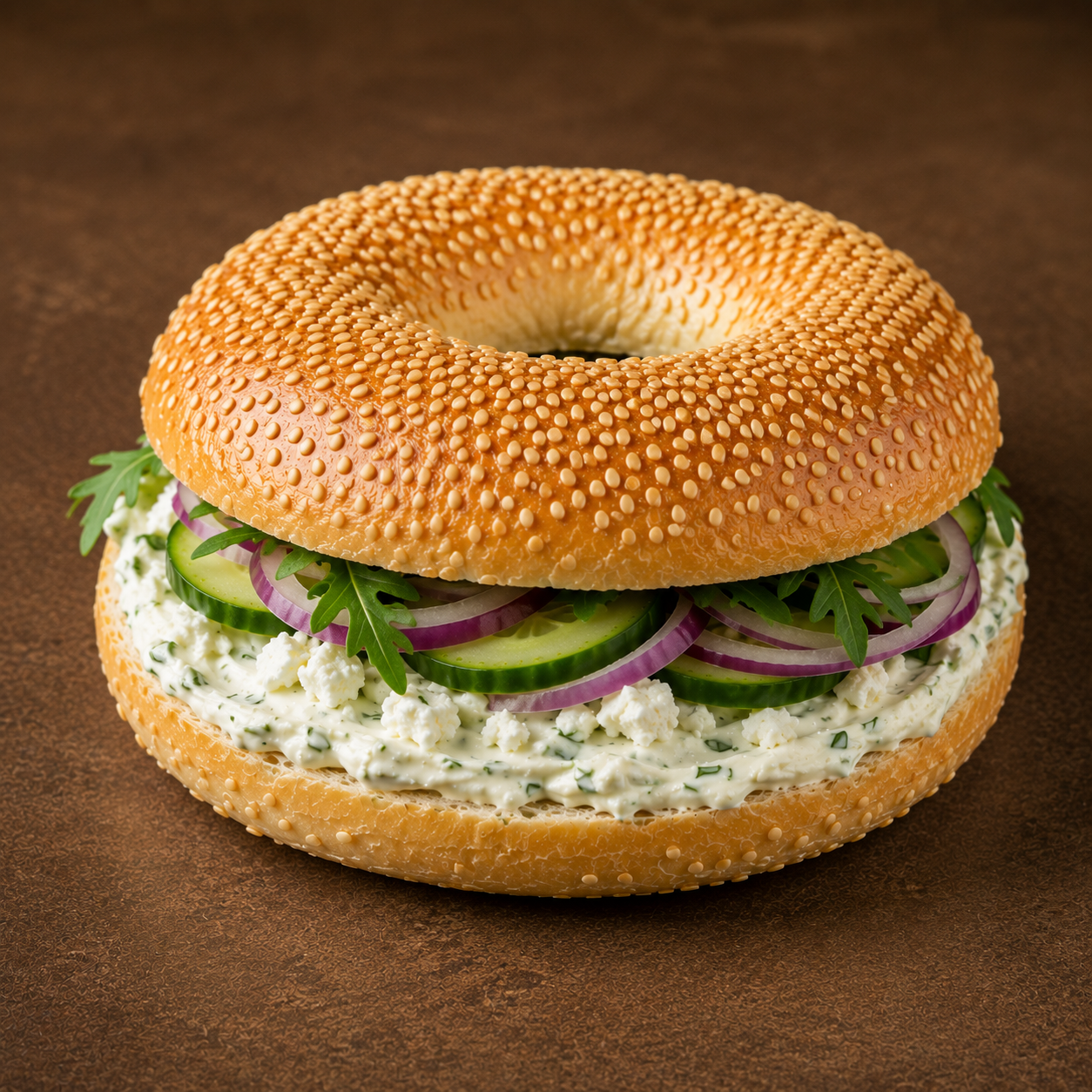 Belegte Bagels, Schafskäsecreme