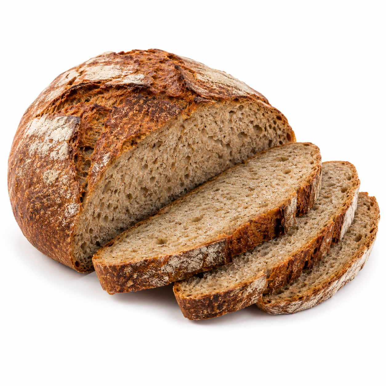 Bauernbrot geschnitten