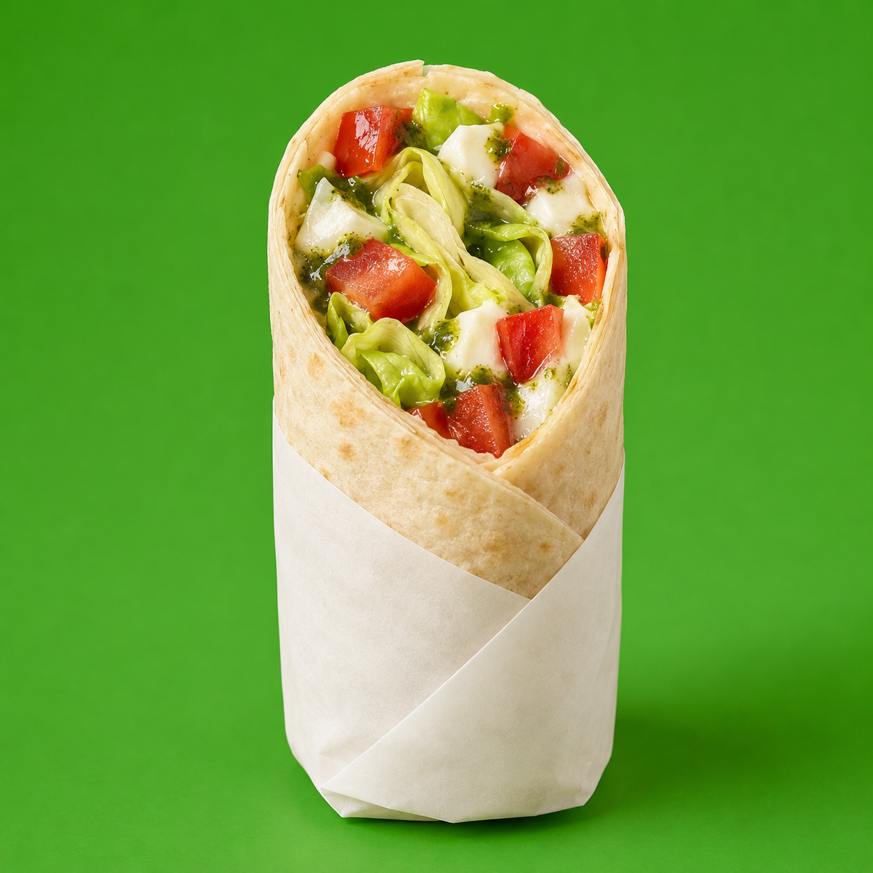 Mini-Wraps, Tomate-Mozzarella