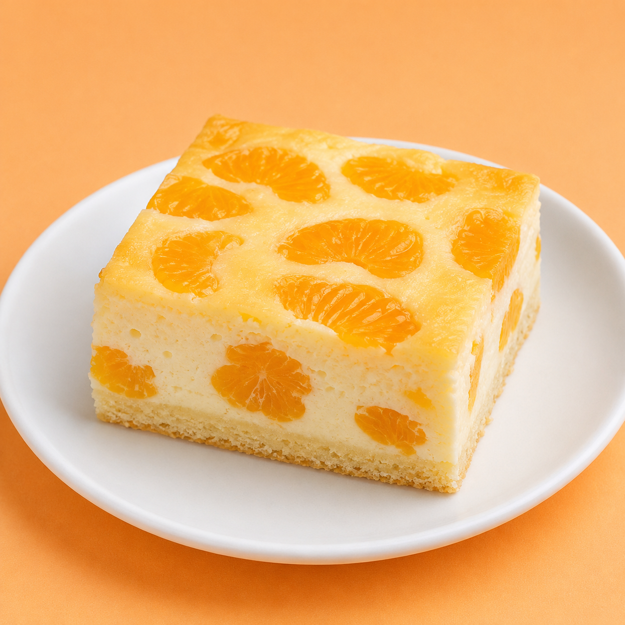 Käsekuchen mit Mandarinen