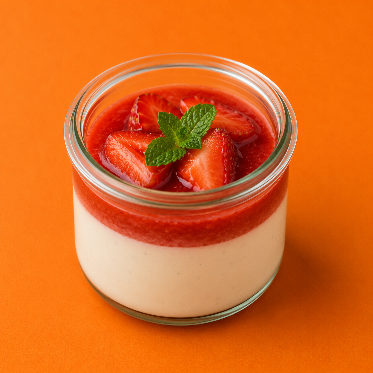 Erdbeer Panna Cotta
