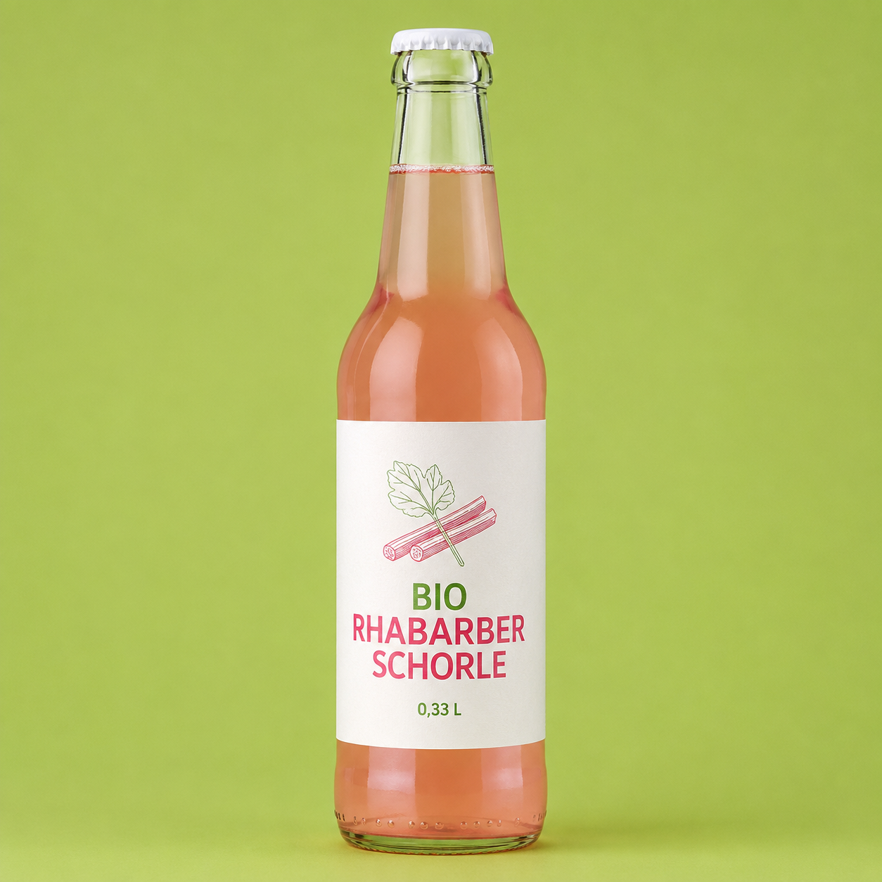 Bio-Rhabarberschorle, 24x 0,33 l