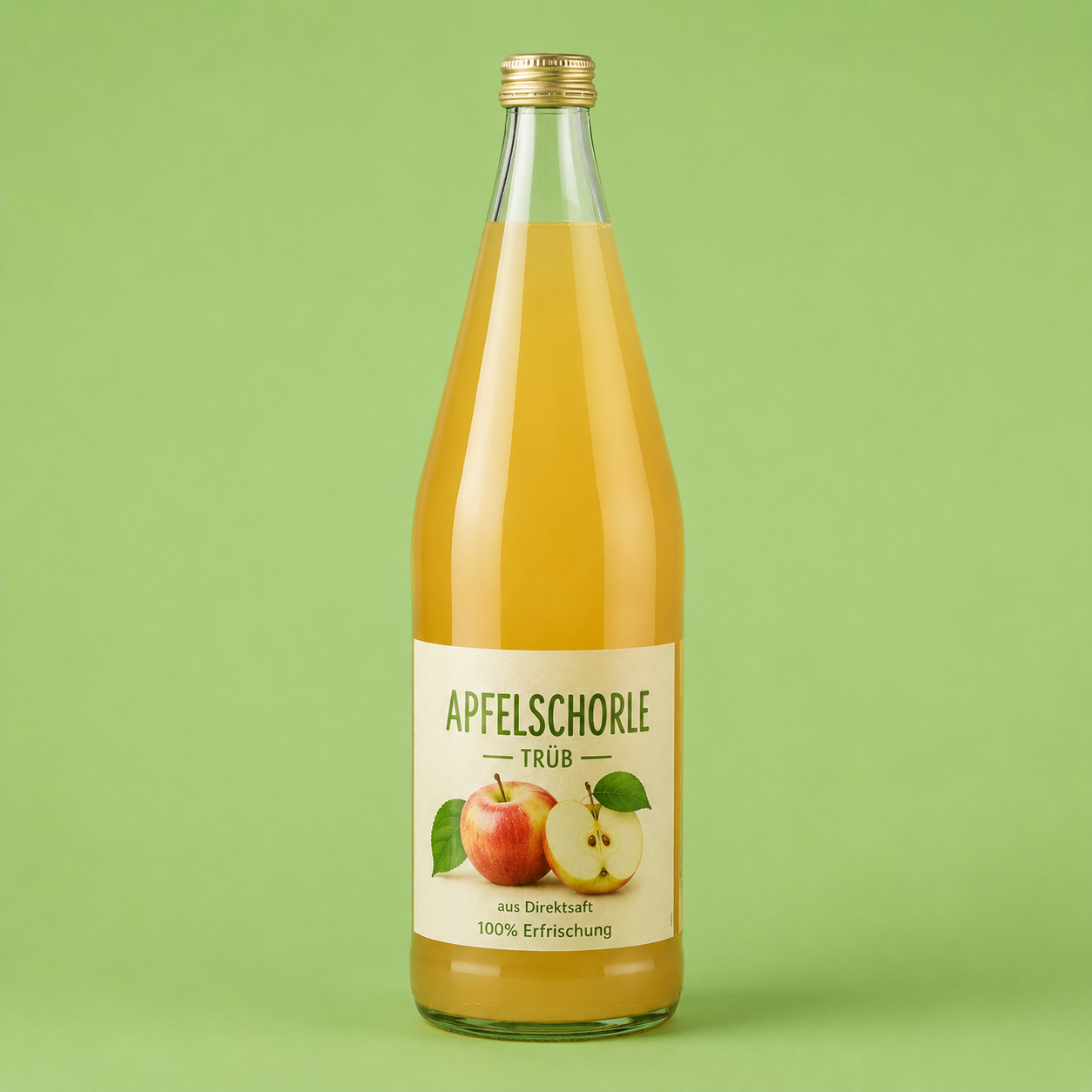 Apfelsaftschorle trüb, 6x 1,00 l