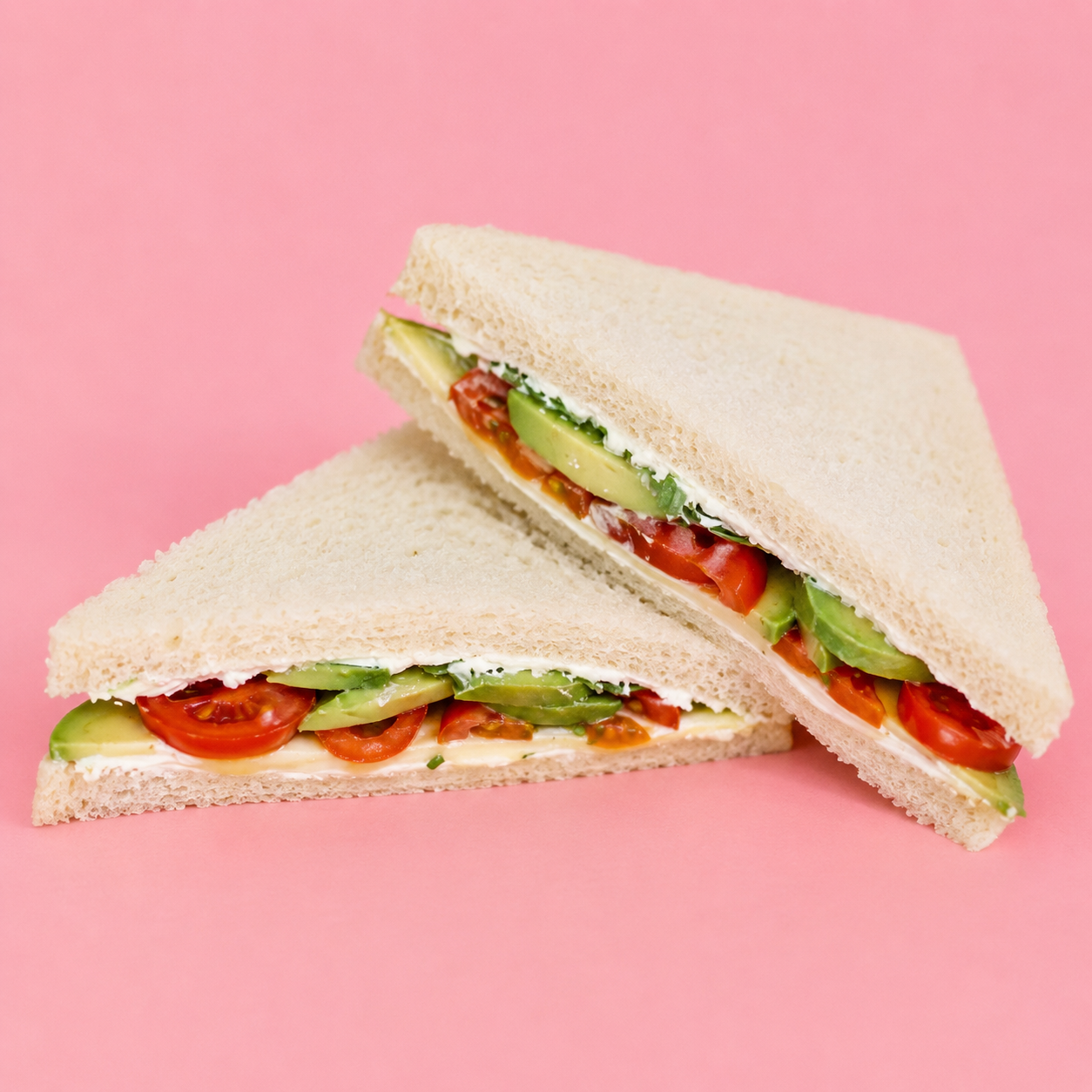 Sandwich, Avocado, Frischkäse, Cocktailtomate